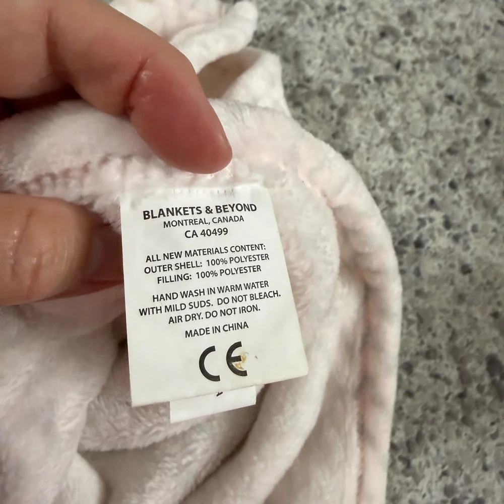 Pink Bunny Lovey Comfort Blanket